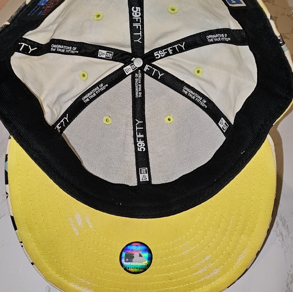 Rare New York Yankees baseball fitted hat 7 1/2 New Era MLB Cap - Picture 5 of 9